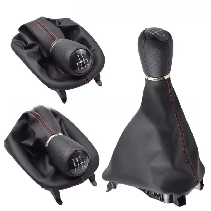 

Iem For Hot Sell MT 5/6 Speed Car Gear Shift Shifter Knob Lever With Dust-Proof Cover Seat Leon 1M1 2002 2003 2004 2005 2006