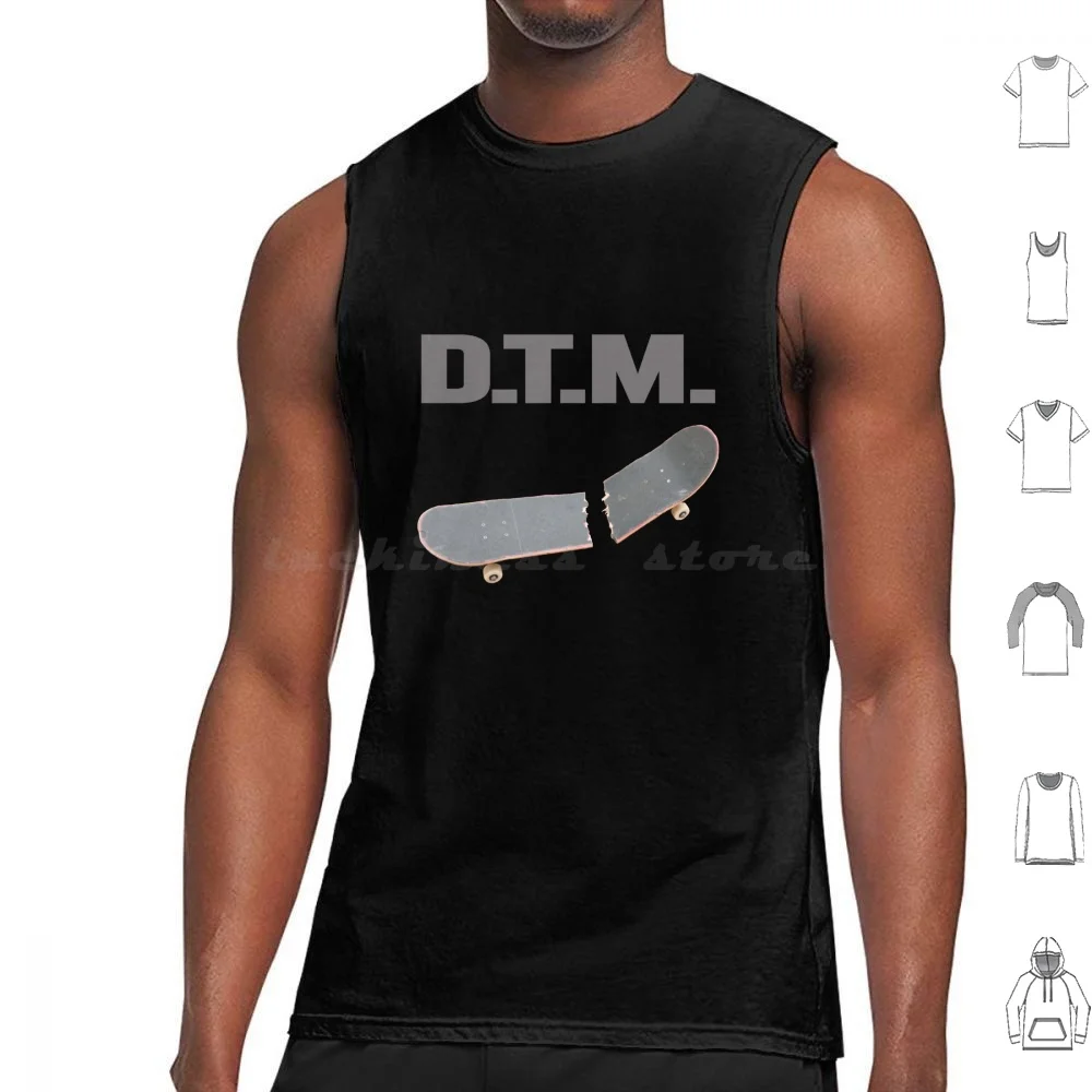 Nautize Dtm Skateboarding Tank Tops Vest Sleeveless Nautize Ezituan Mouse Duffle Book Yoga