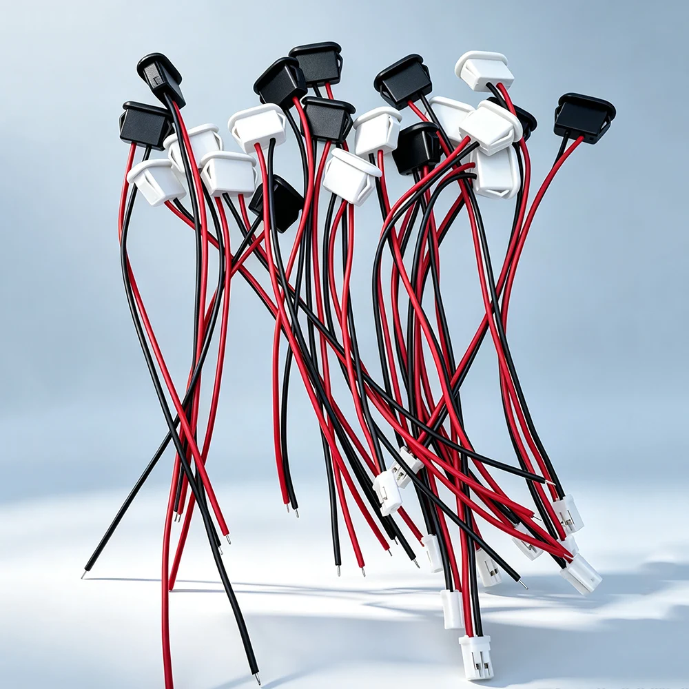 Type-c 2P injection molded direct press female socket with wire 2.0 terminal desk lamp electric vehicle elliptical charging port