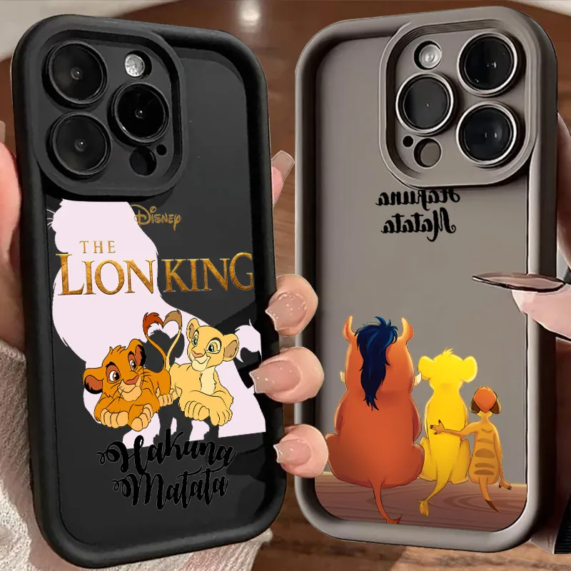 Disney The Lion King HAKUNA MATATA Soft Silicone Case For iPhone 16 Pro 14 15 Plus 11 12 13 Pro Max Mini Shockproof Phone Cover