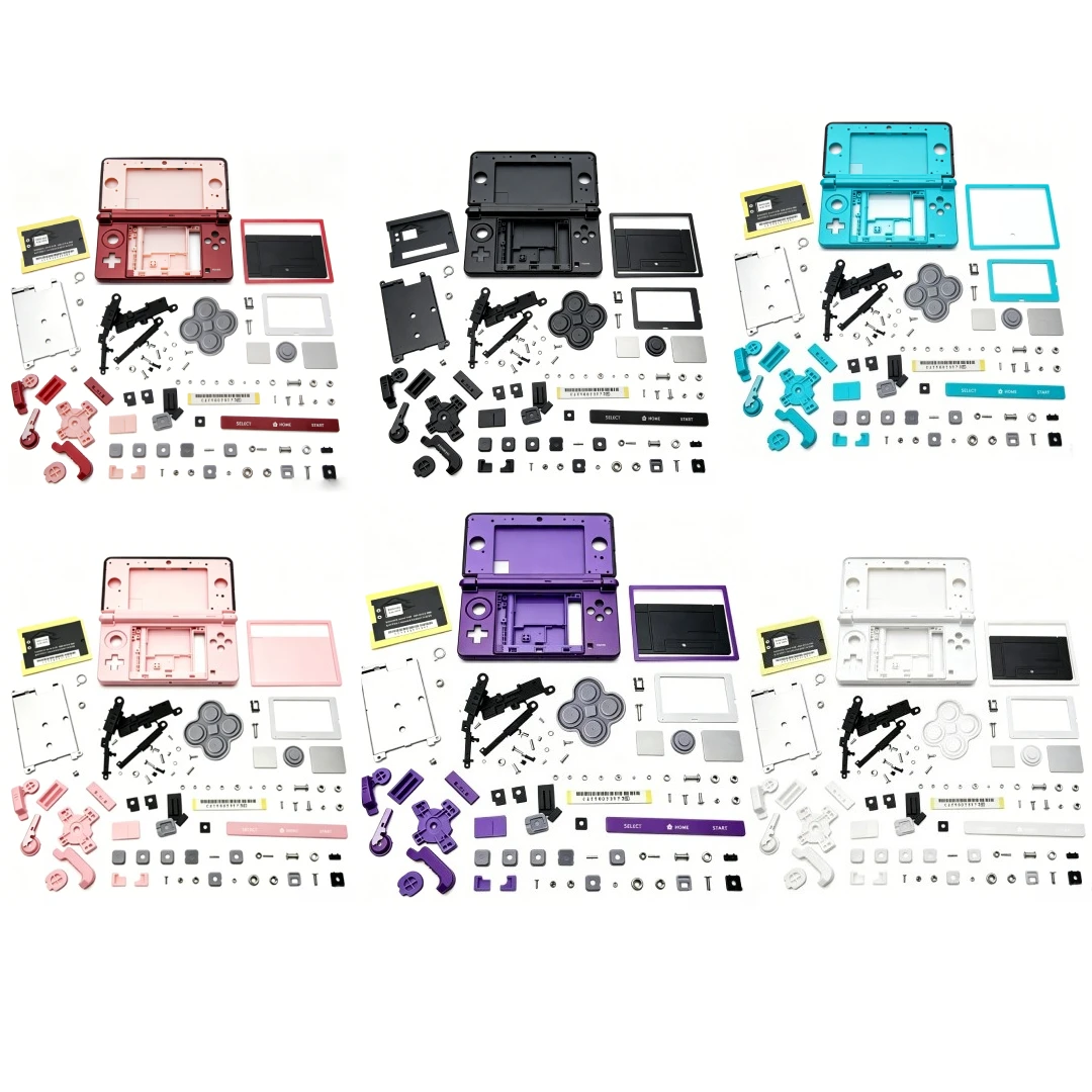 Full Housing Shell Replacement Kit for Nintendo 3DS - Complete Case with Buttons + Screws Repair Parts