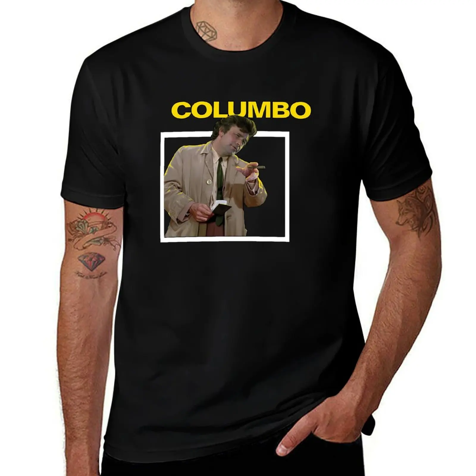 COLUMBO - Vintage Style Art Print T-Shirt t shirts for man slim fit T-Shirt