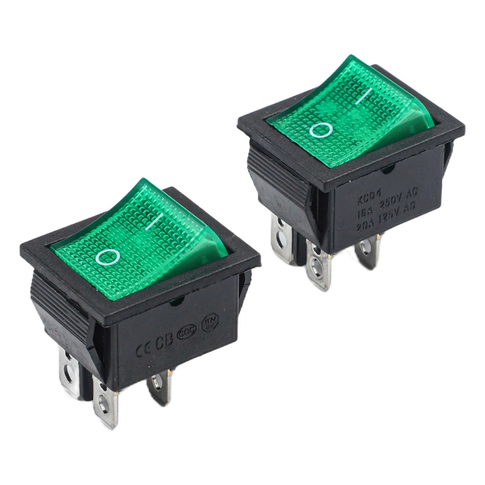 2 Piece KCD4 4Pin Rocker Switches for Numatic Vacuum Cleaner Rated 30A 250V 35A 125V Suitable for Electrical Use