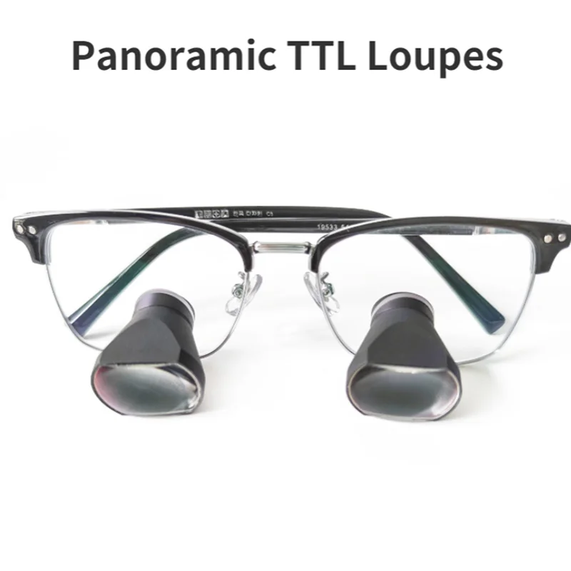 Panoramic TTL Dental Loupes Medical Surgical Magnifier Lupa PD Customized Surgery Binocular Odontological Magnifying Glasses