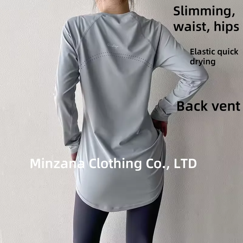 

Long Sleeve Yoga Clothes Women 2025 Sportswear Woman Gym Running Blouses Shirts Sports Tops Fitness T-shirt Gym Clothing Workout