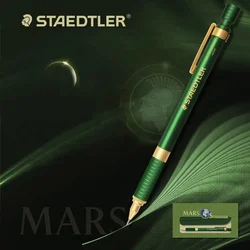 1 Set German STAEDTLER MARS 925 35 Mechanical Pencil Green Gold Limited Edition 0.5mm Metal Body