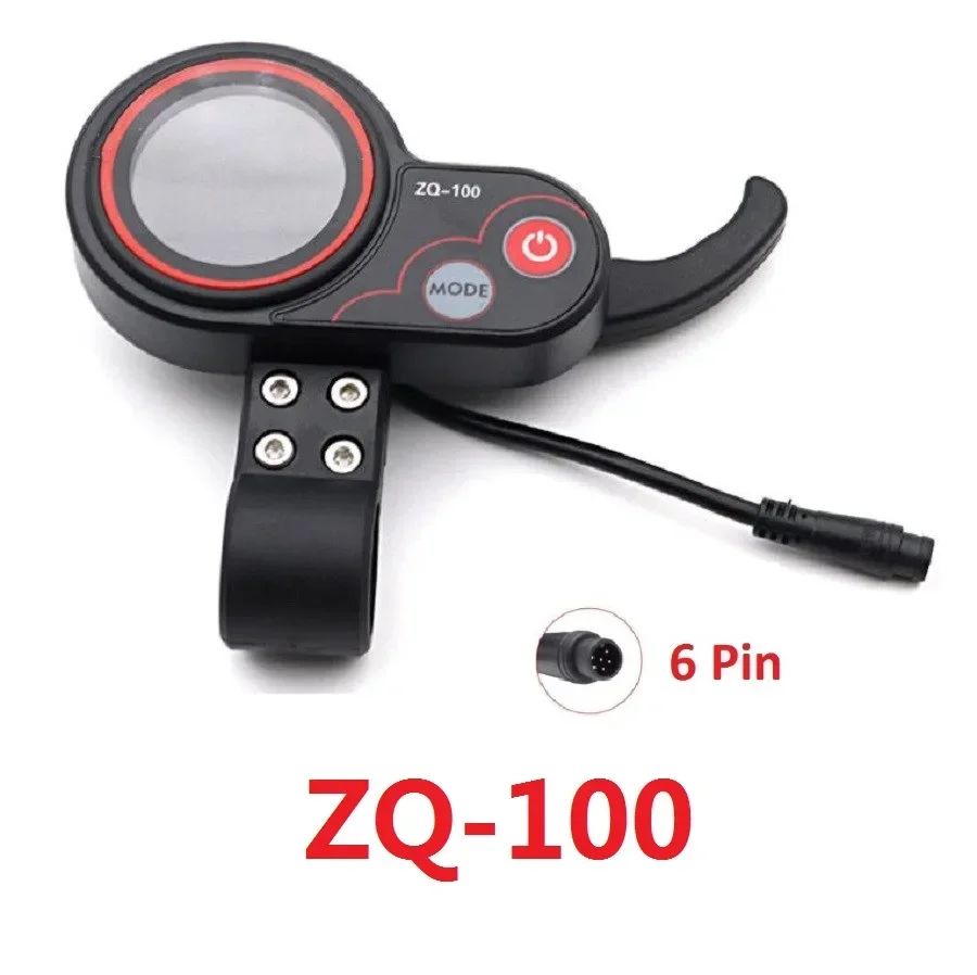 ZQ-100 with key 6 Pin LCD  Display Throttle Controller  36V 48V Controller For Electric Scooter Bicycle Accessories