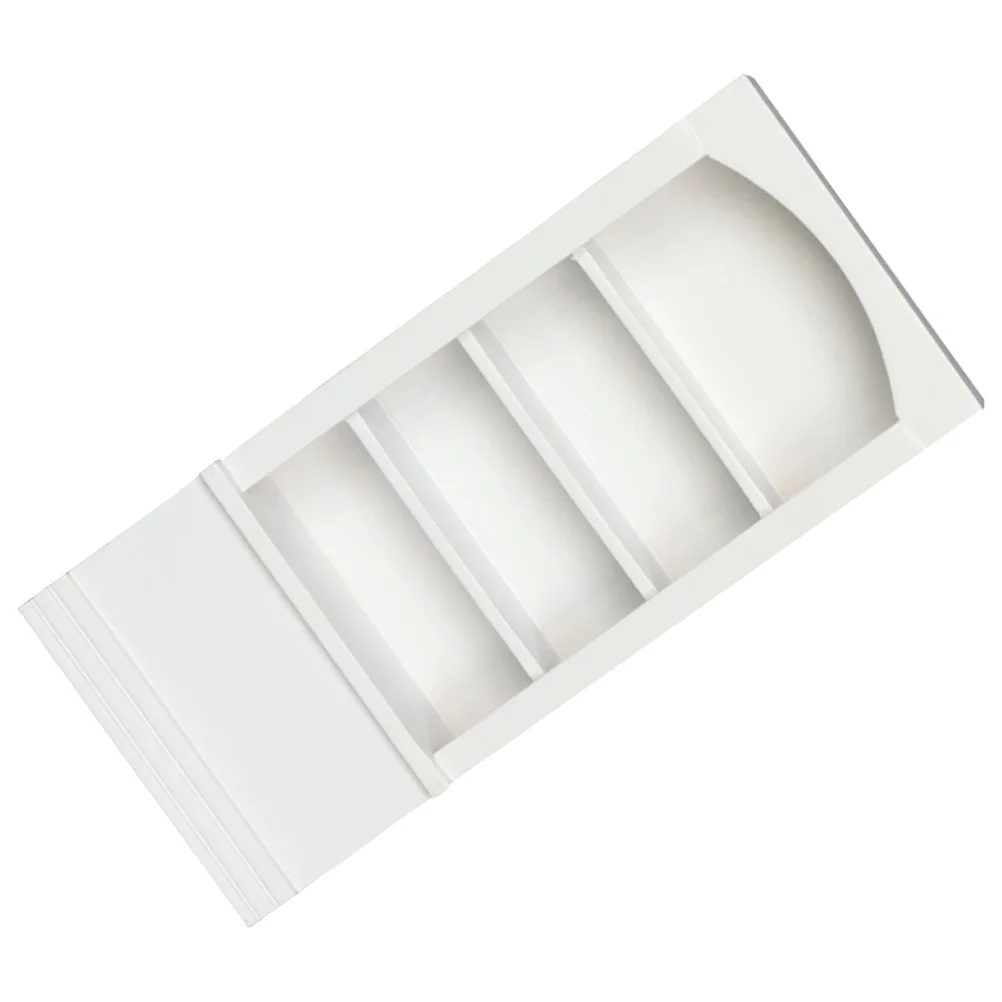 Mini witte boekenplank huis vitrinekast houten lichtgewicht klein huis decor voor fotografie miniatuur meubilair