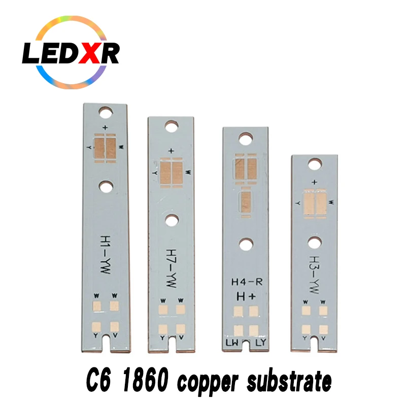 LED car headlight C6 H7 H4 far and near 1 2016/1860/3570LED light source thermoelectric separation copper substrate PCB 1.0mm