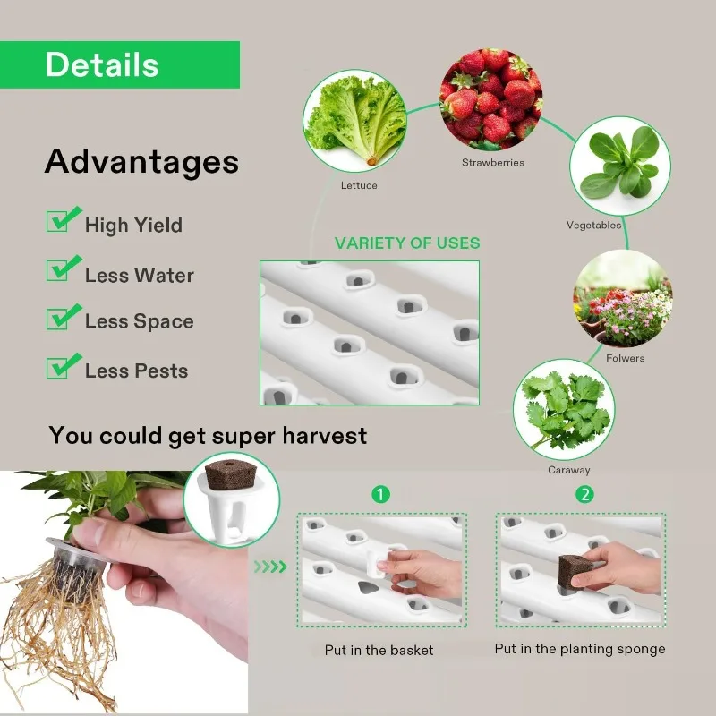 Vertical Hydroponic Growing Sy - огляд і ціна Hydroponic Kit
