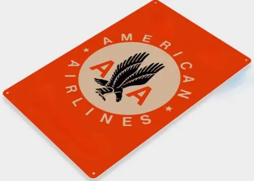 AMERICAN AIRLINES TIN SIGN SOMETHING SPECIAL IN THE AIR 10  12x18 in-Aluminum