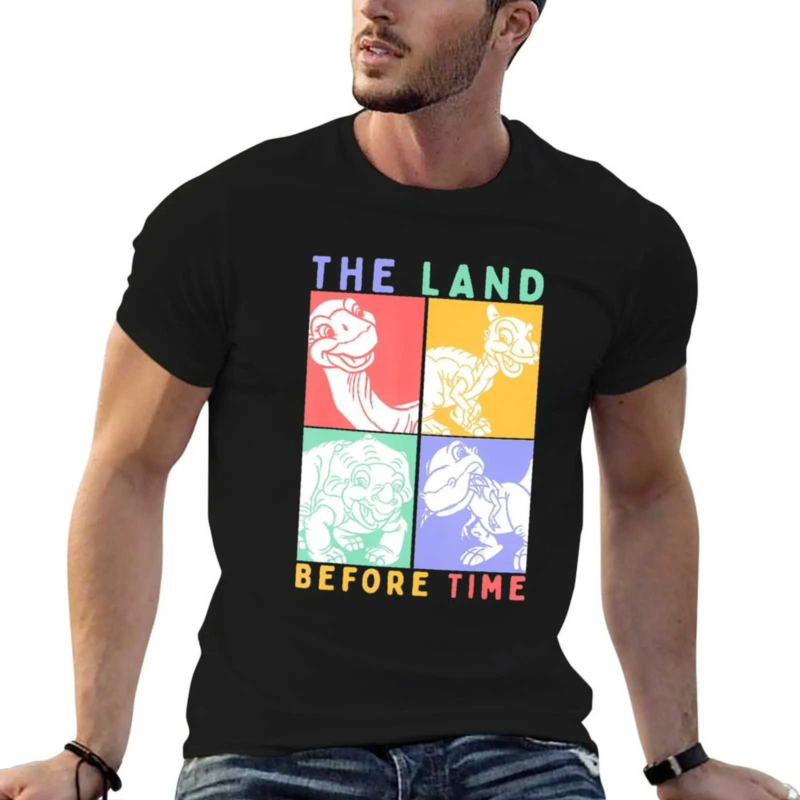 Endowed Beauty Dino Cera Good Land Before Time Pastel Stacked Saur Boxes Gift For Fans T-Shirt