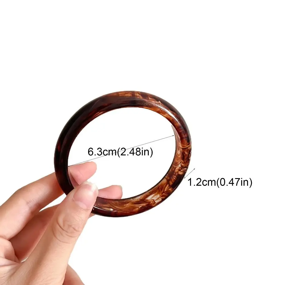 مزاجه هندسية مكتنزة أساور العتيقة نمط النمط الصيني الراتنج أساور الحد الأدنى مجوهرات الرجعية اليد الدائري سيدة #5