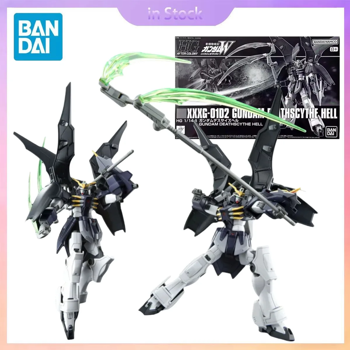 

Оригинальный Bandai, оригинальный в наличии HGAC 1/144 XXXG-01D2 Gundam Deathscythe Hell, коллекция аниме Gundam, наборы моделей экшн-фигурок