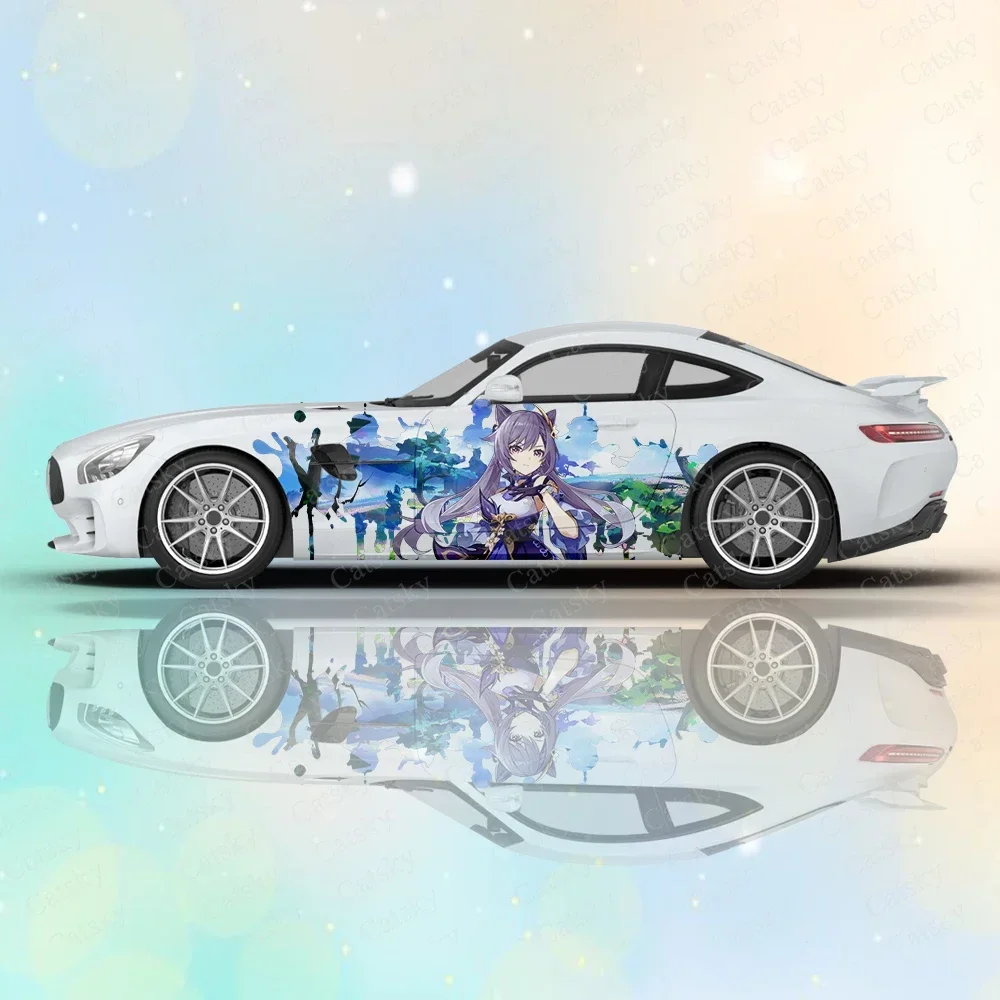 

Sexy Genshin Impact Anime Car Vinyl Wraps Decal Self-adhesive PVC Sticker Suitable for Trucks SUV Decoration Auto Accessories