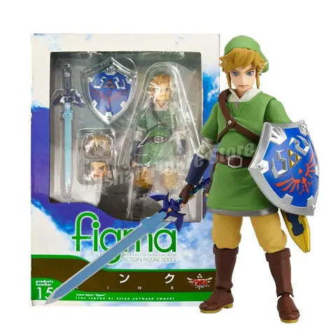 La leggenda di Zelda Skyward Spada Figure Figma 153 Link Action Figure Collezione in PVC Modello 14 cm Anime Ornamenti Figurine Giocattoli