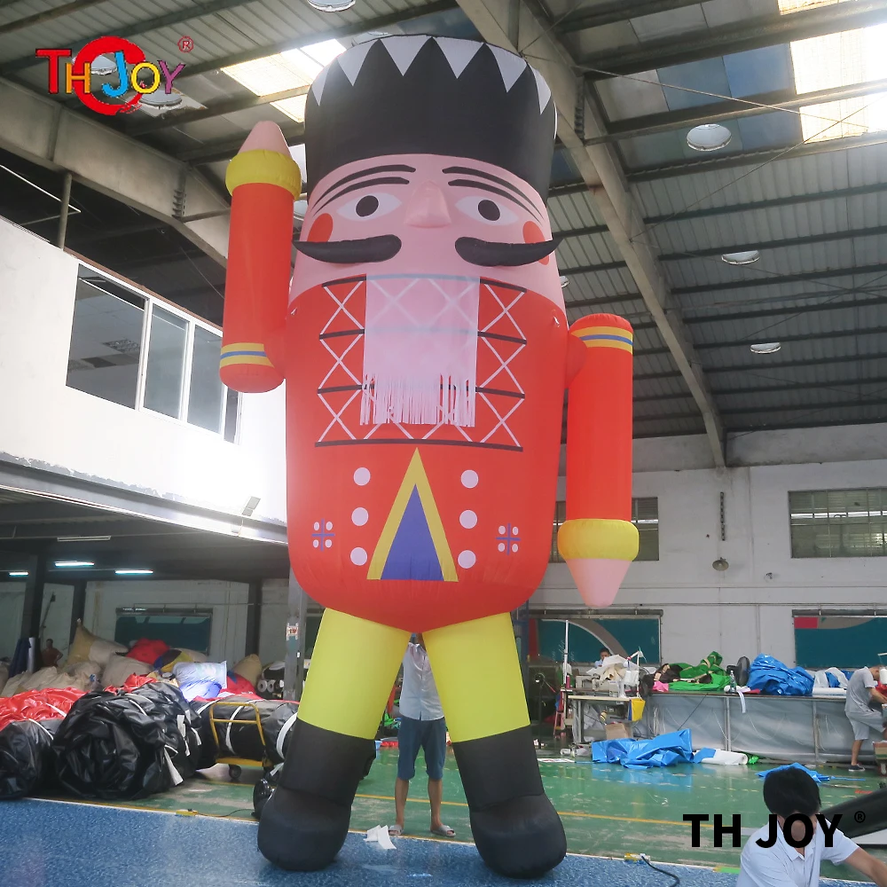 Free air shipping,6m 20ft  inflatable Christmas old man cartoon inflatable soldier, amazing outdoor inflatable Christmas solider