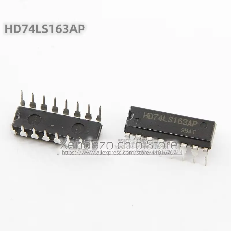 5pcs/lot HD74LS163AP HD74LS163A 74LS163A DIP-16 package Four bit binary synchronous counter logic chip