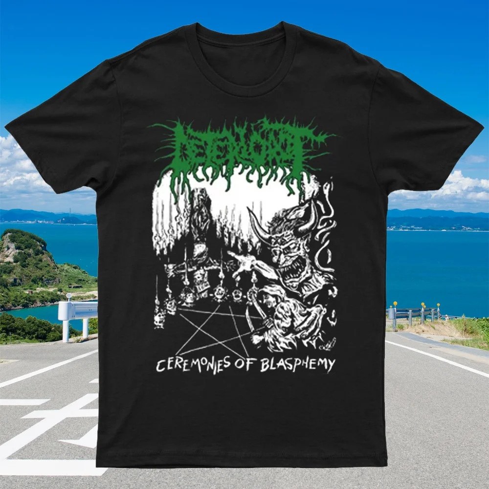 

2025 New DETEOROT Cremonies of Blasphemy Printed Unisex Street Fashion Trendy Short Sleeves Made of Pure Cotton Round