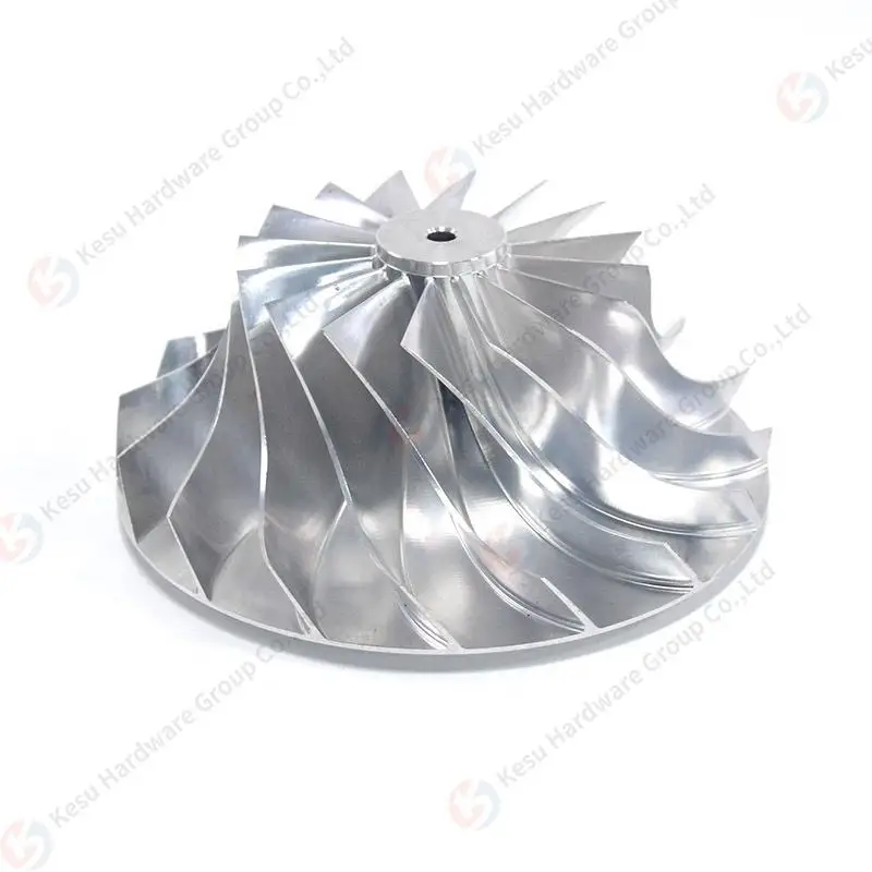 Compressor Wheel OEM Custom 5 Axis Machined Aluminum Turbo Impeller Water Pump Impeller CNC Turbo Impeller