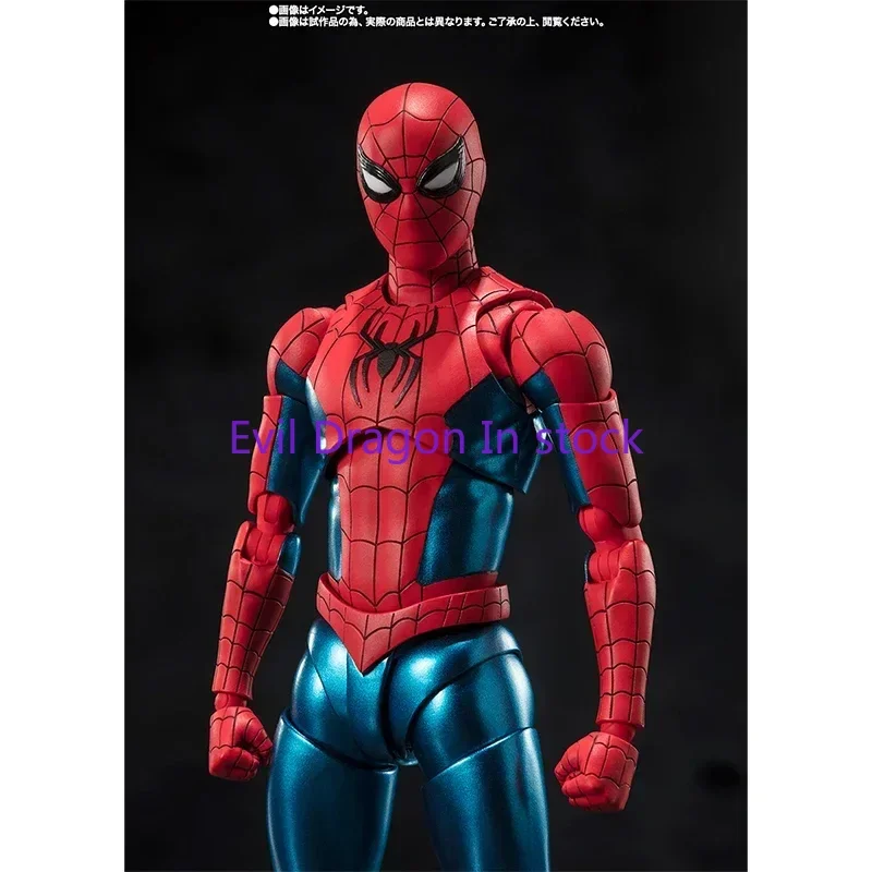 Figuarts Shf Spider Man Nuevo Traje Rojo Y Azul SPIDER MAN:No Way Home Figura De Acción Juguetes Modelo De PVC Original En Stock