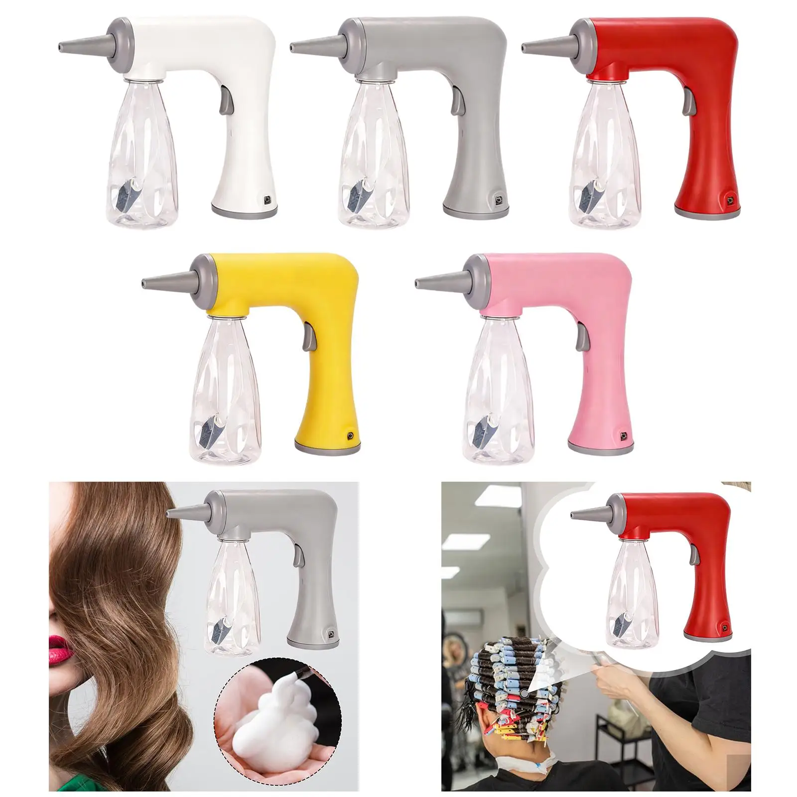 

Electric Bubble Device Gifts Professional with Bottle Lightweight Foam Evenly Rechargable Foaming Machine Portable Accessory