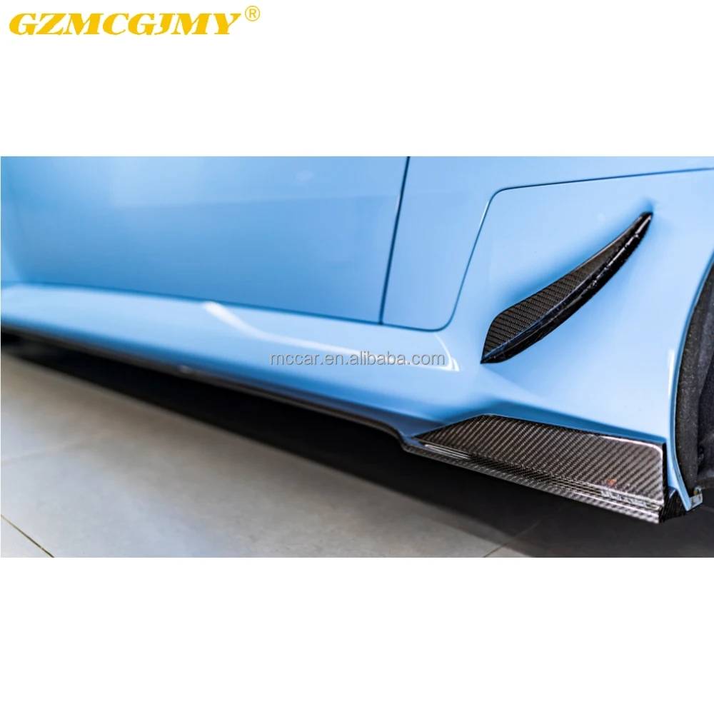 

Perfect Fitment Dry Carbon Fiber Car Bumper Side Skirt For BMW G87 M2 Side Skirts Rocker Panels