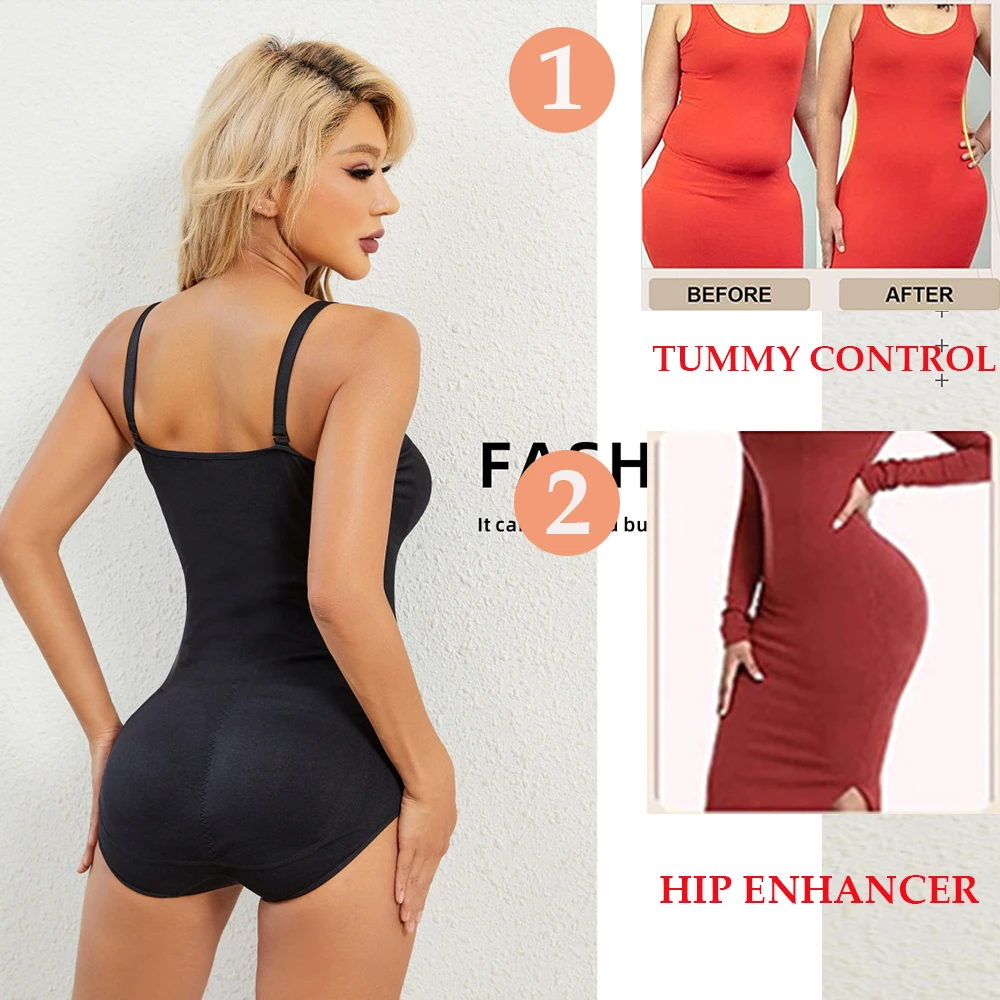 Hippe Shapewear Bodysuit Met Heup Pads Vrouwen Buikcontrole Slipje Heup Enhancer Bodysuit Body Shaper