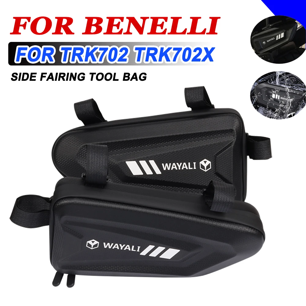 

For Benelli TRK 702X TRK702 X TRK702X TRK 702 X 2023 Motorcycle Accessories Triangular Hard Shell Saddle Side Bag Storage Bag