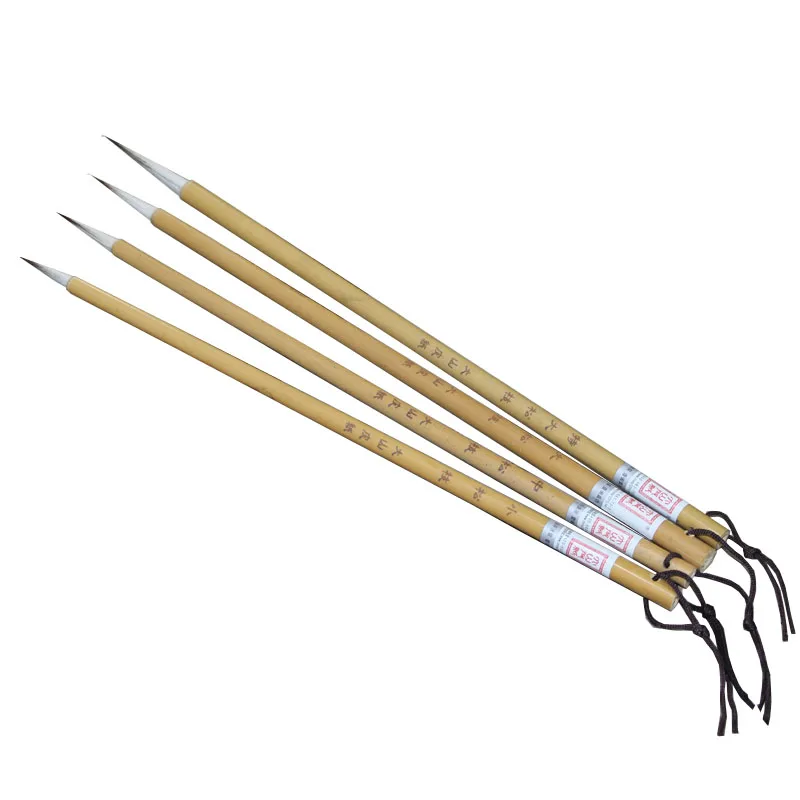 Weasel Hair Woolen Hair Chinese Calligraphy Brush Pen Slender Gold Brush Landscape Chinese Painting Brush Script Practice Brush