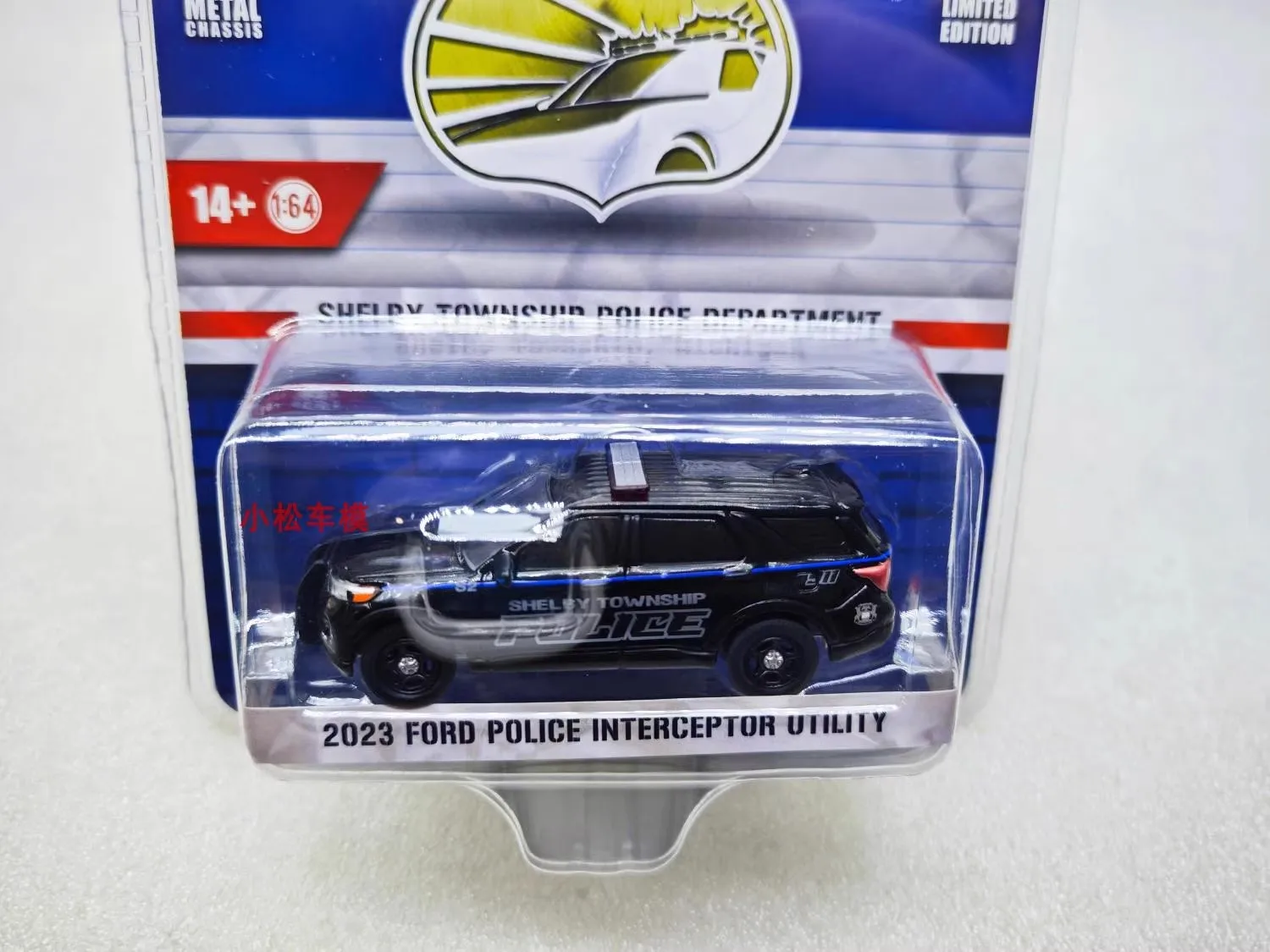 1:64 2023 Ford Police Interceptor Utility Diecast Metal Alloy Model Car Toys For Gift Collection