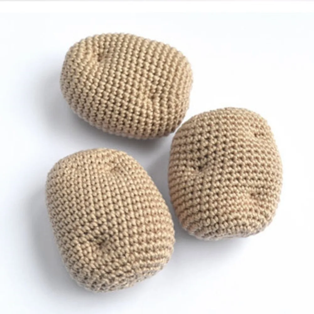 Kids Photography Props Hands - Crocheted Wool Fruits & Vegetables Gifts