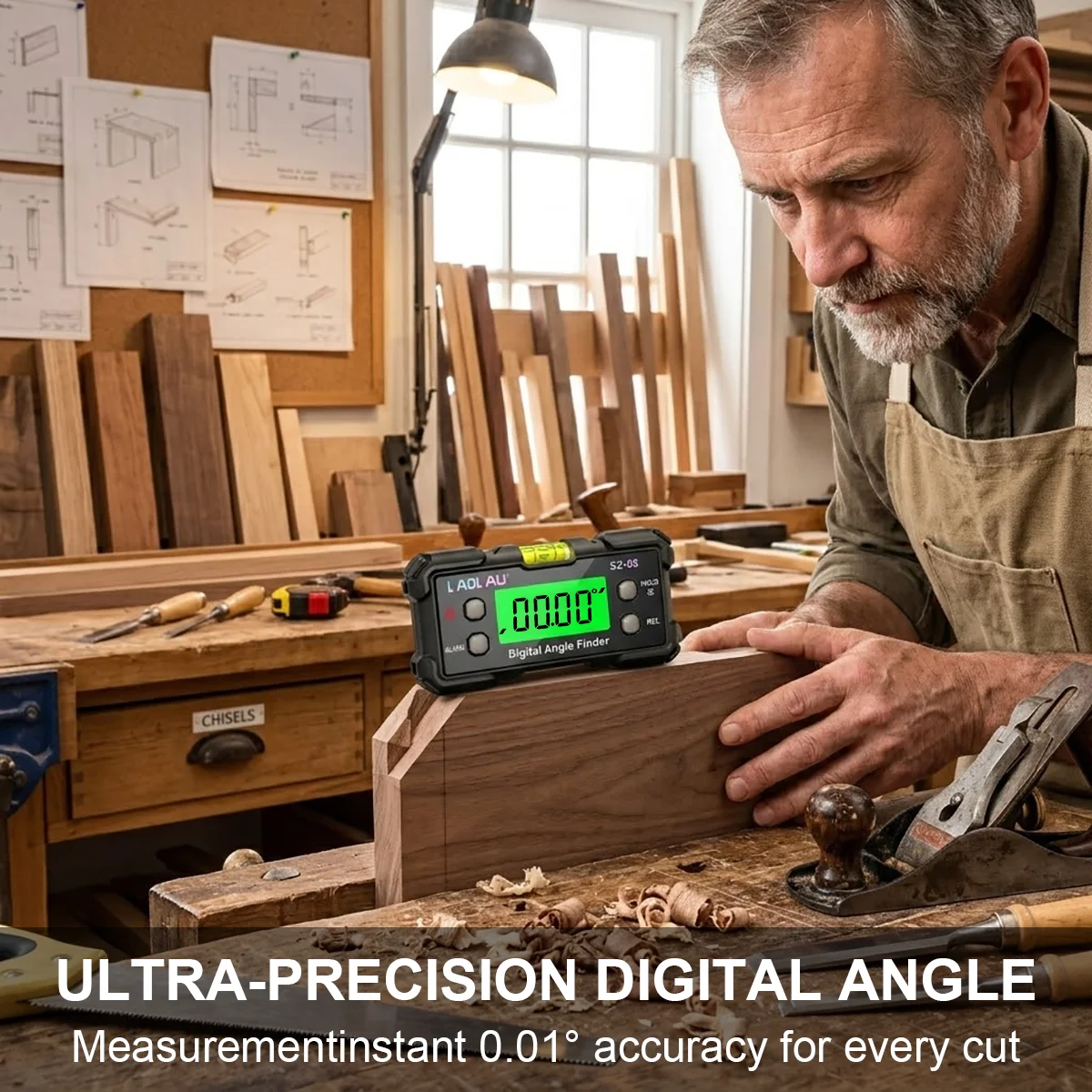 Digital Angle Gauge With Level - đánh giá và giá Diy Electronics Organizer