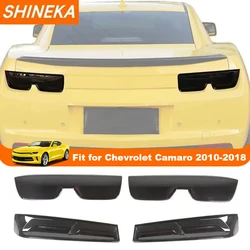 SHINEKA Lamp Hoods For Chevrolet Camaro 2010-2018 ABS Car Rear Tail Light Lamp Decoration Cover Stickers Exterior Accessories
