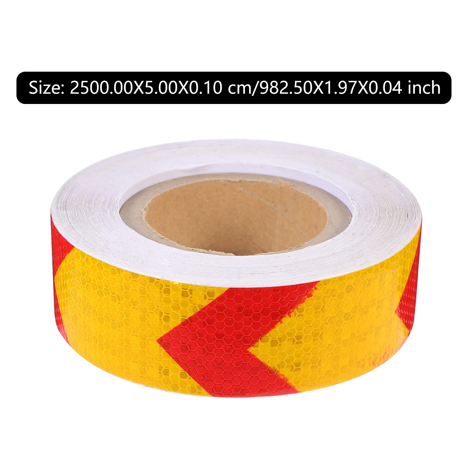 1 Roll Fluorescent Reflective Tape Waterproof Hexagonal Safety Warning Strip For Vehicles Road Markings Marine