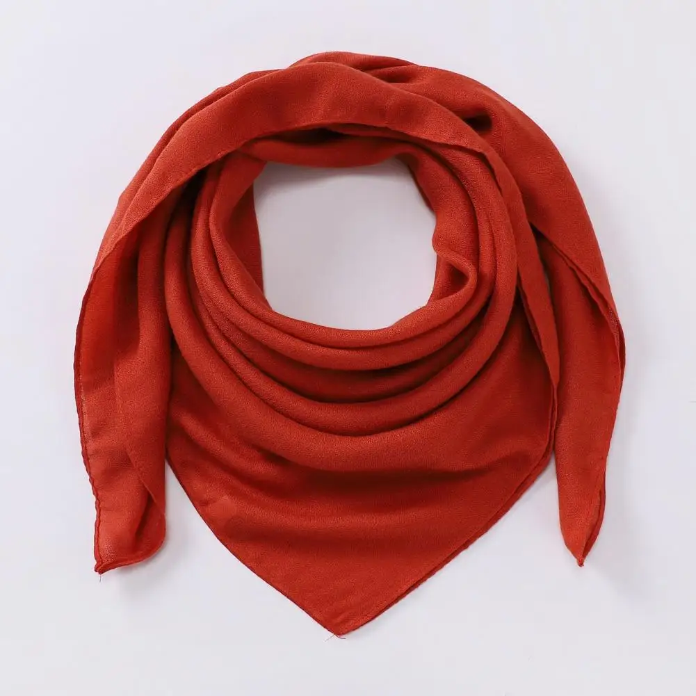 

Cozy Scarf Elegant Faux Silk Scarf Collection Solid Color Thin Women Shawl Lightweight Beach Wrap Soft Long Scarves for Travel