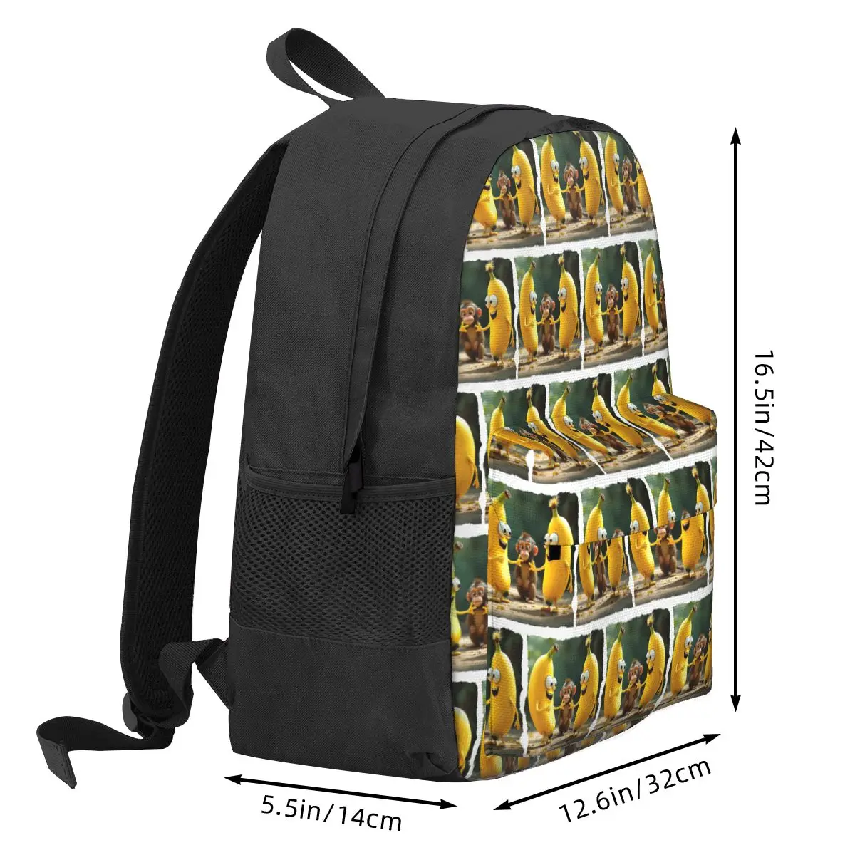 Going Banana's With Monkey Business Backpack Hot Sale Daypack Large Capacity Kids BookBag School Bag Shoulder Bags for Men Women