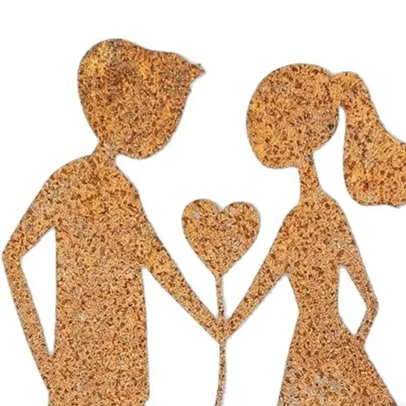 Heart Rusty Garden Stake Ornament Perfect For Outdoor Wedding Anniversary Valentine Day Decoration And Yard Art 87HA