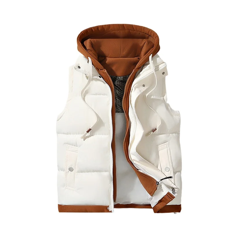 Chalecos para hombres y mujeres, estilo juvenil, sueltos y a la moda, informales y de moda, ropa de trabajo fresca, chaleco grueso, chaqueta de algodón