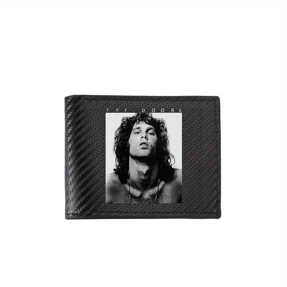 The Doors band portrait iconic singer Men's Wallets Simple Business Modern Stylish Printing Design Gifts For Father Boyfriend Ch