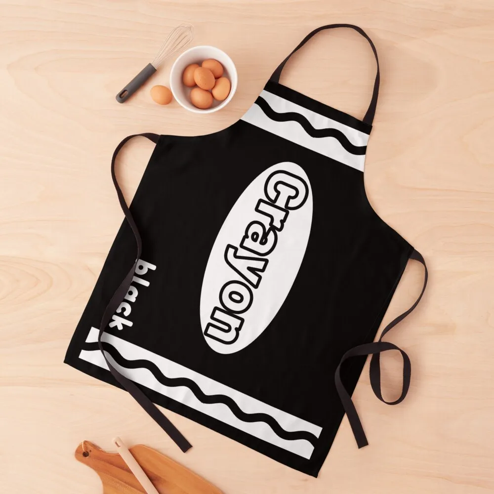 

Black Crayon Box Halloween Crayon Costume Couples Group 2020 Essential Apron Kitchen Women bib Kitchen Items For Home Apron