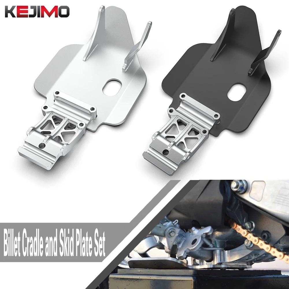 

Motorcycle Billet Cradle & Skid Plate Set Engine Guard Accessories For Honda CRF110F CRF 110F CRF 110 F 2013-2025 2024 2023 2022