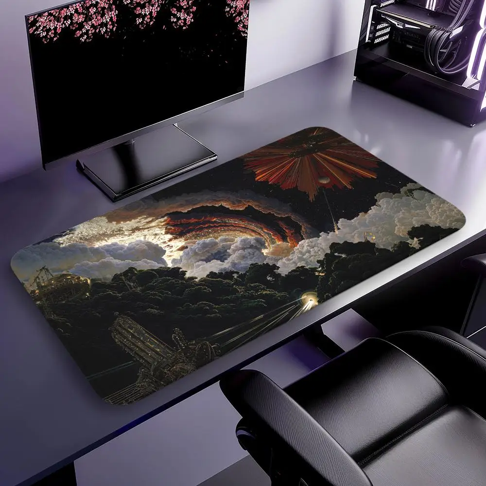 Space Art Mouse Pad Keyboard Mouse stitch Mouse pad,Gaming Accessories,Long Desk Mats,PC Parts XXL90x40cm