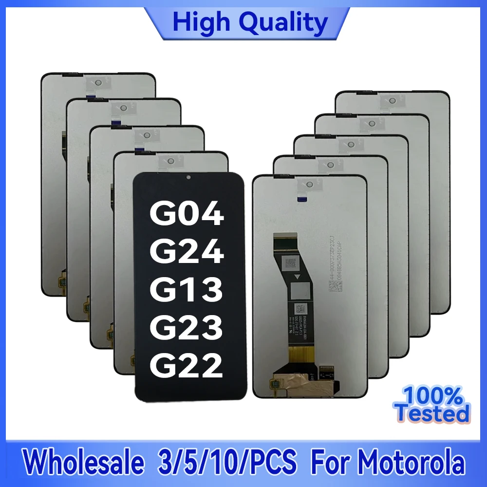 

Wholesale 3/ 5/10 Pieces/Lot For Motorola G04 G24 Lcd Display Screen With Touch Assembly For Moto G22 G13 G3 LCD