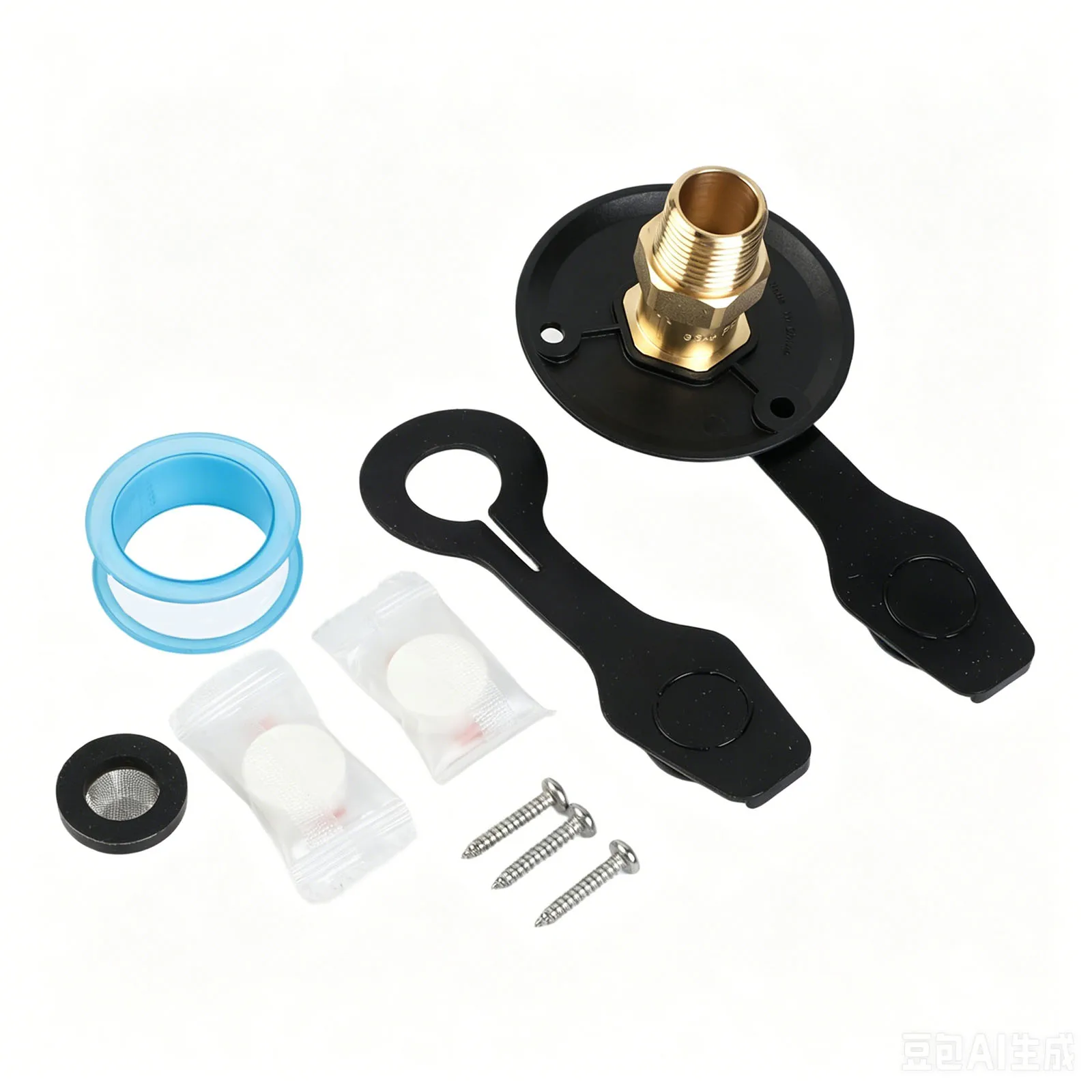 RV Water Inlet Kit 3/4 NH Female To 1/2 NPT Male With Check Valve For Travel Trailers And Fresh City Water Connection