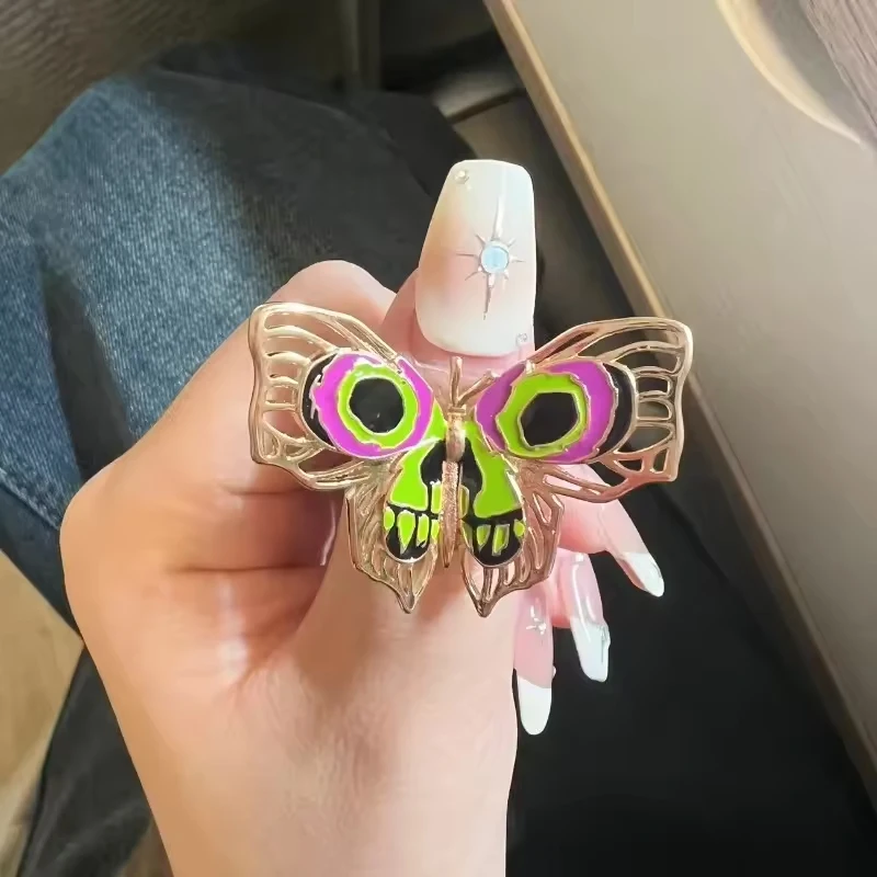 أنيمي غامض الموسم 2 Jinx فراشة خاتم قابل للتعديل للجنسين خاتم تأثيري مجوهرات اكسسوارات الدعائم هدايا الحفلات