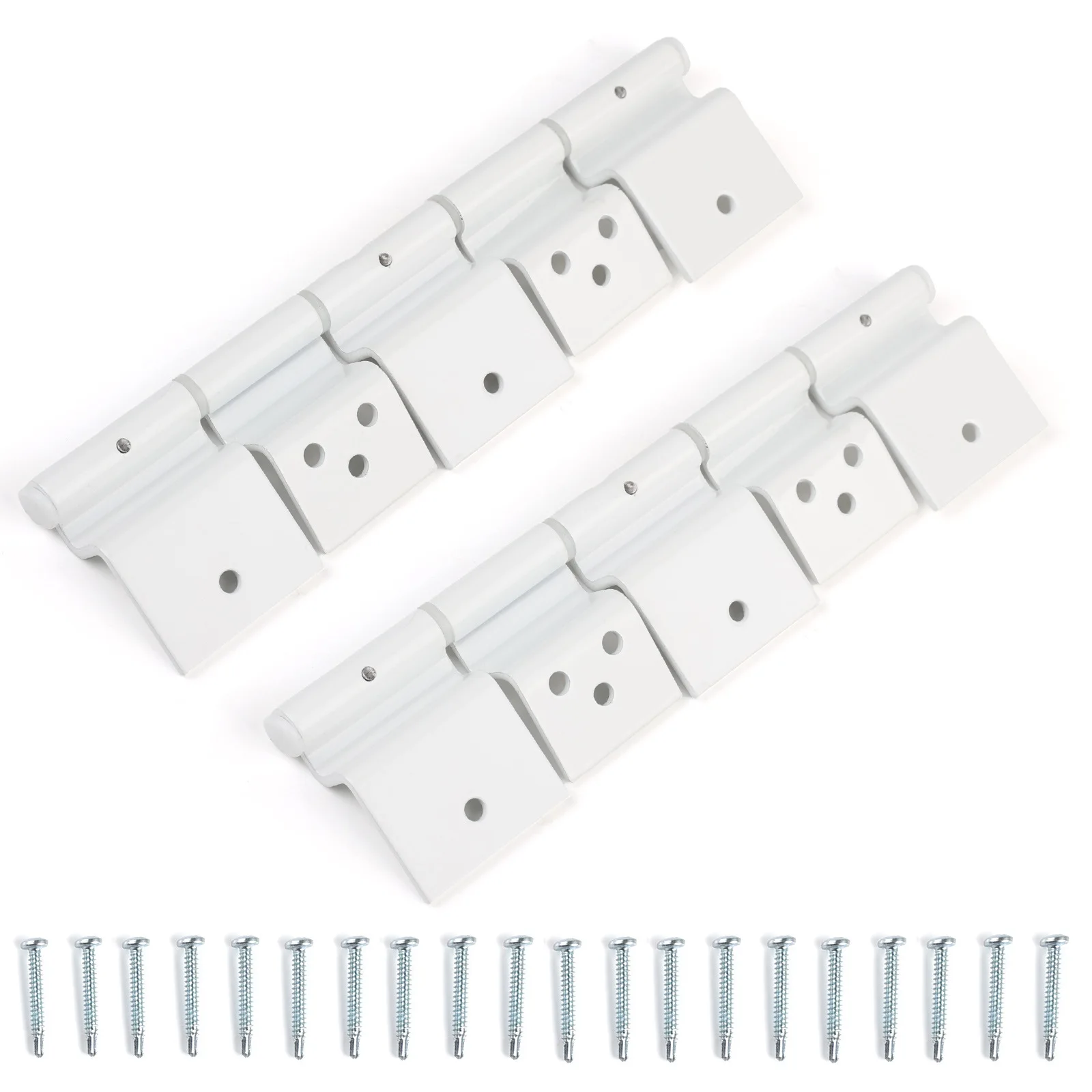 2pcs White Entry Door Friction Hinge Assembly For RV Travel Trailer Van Replacement Parts Accessories