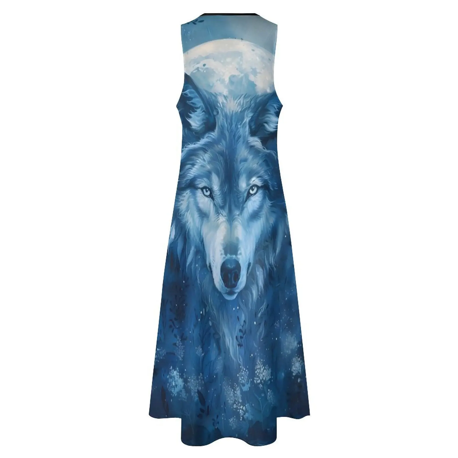 Robe longue enchantement loup au clair de lune pour femmes, robes de mariée pour femmes, chic et élégante