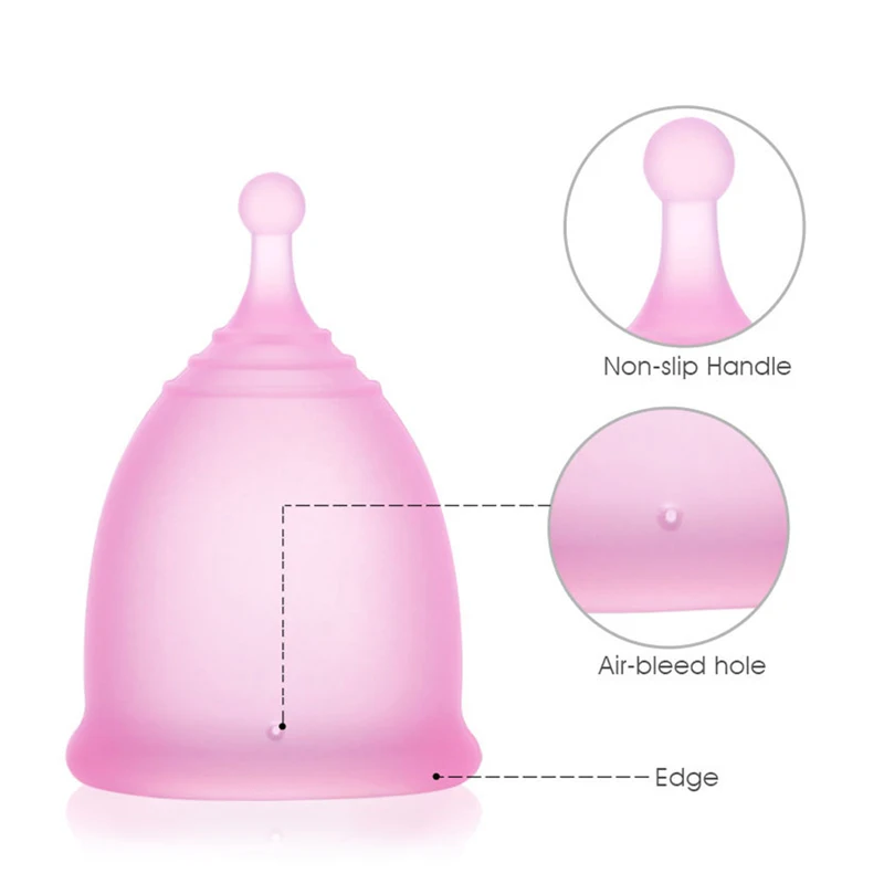 Silicone Menstrual Cup Set Portable Menstrual Cup Sterelizer Disinfection Box