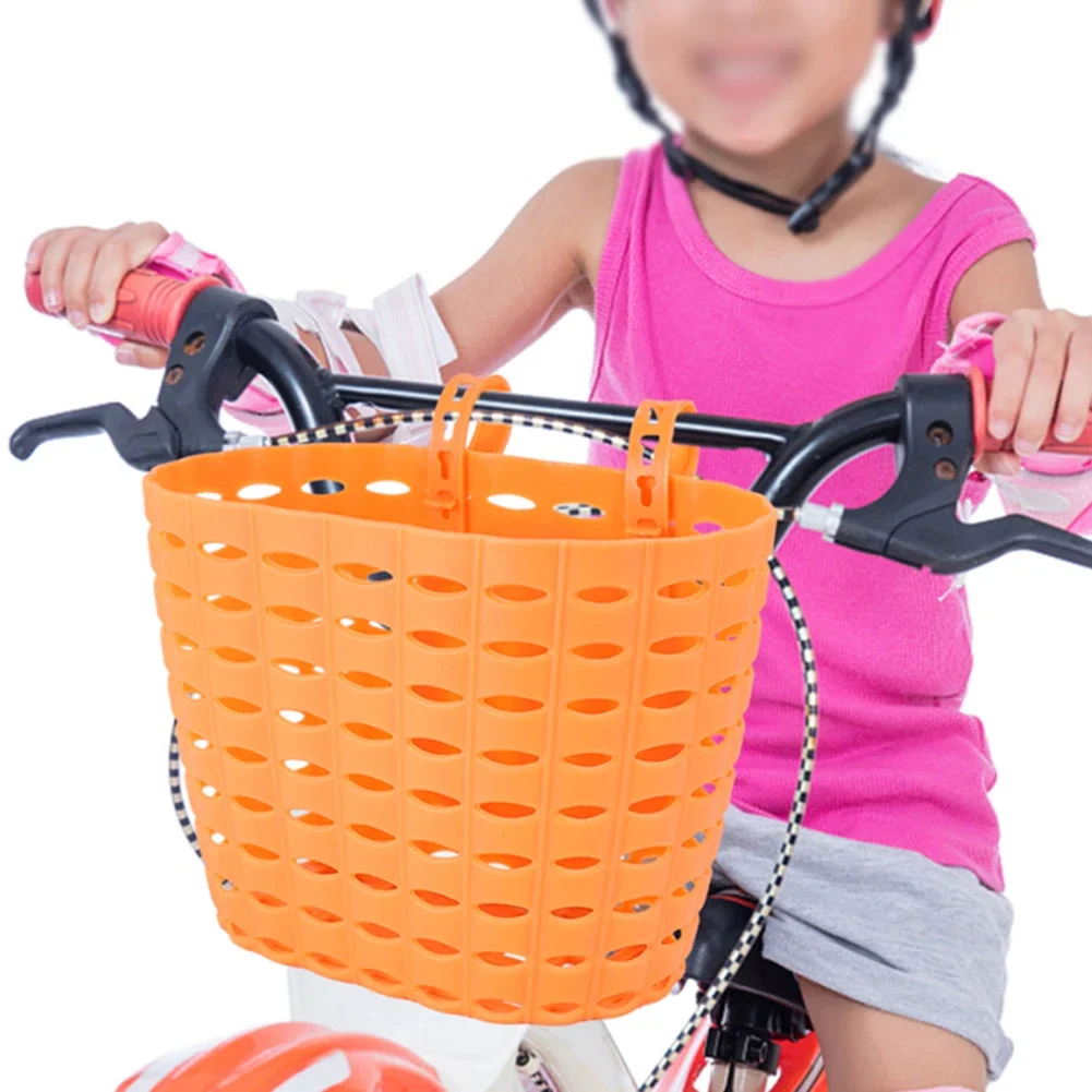 

Bicycle Basket Kids Plastic Basket Bike Carrying Storage Replacement Parts For Children's Bikes Folding Bikes Electric Bikes